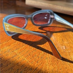 Vintage 90s Chanel Iridescent Square Sunglasses